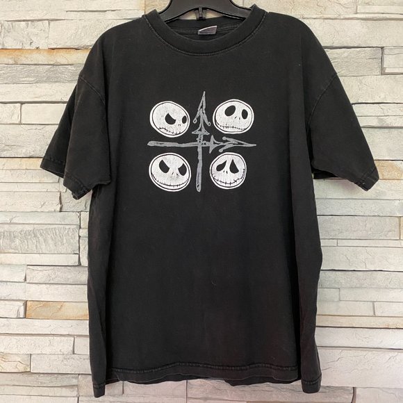 Nightmare Before Christmas Black T Shirt Size L - Picture 3 of 7